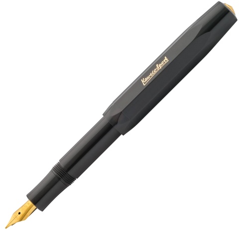  Ручка перьевая Kaweco Classic Sport, Black GT (Перо F - 0.7 мм)