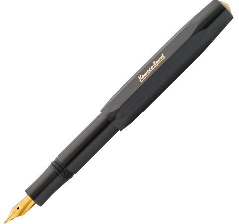  Ручка перьевая Kaweco Classic Sport, Black GT (Перо В - 1,1 мм)