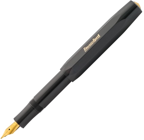  Ручка перьевая Kaweco Classic Sport, Black GT (Перо EF - 0.5 мм)