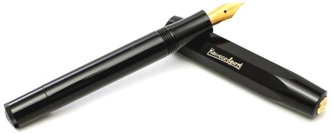  Ручка перьевая Kaweco Classic Sport, Black GT (Перо EF - 0.5 мм)