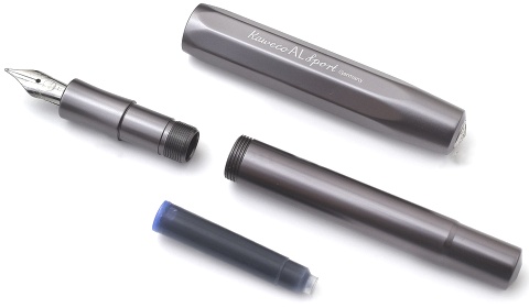  Перьевая ручка Kaweco AL Sport, Anthracite СТ (Перо EF - 0.5 мм)