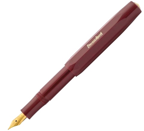  Ручка перьевая Kaweco Classic Sport, Burgundy GT (Перо EF - 0,5 мм)