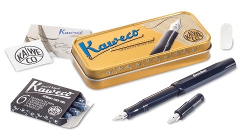  Набор для каллиграфии Kaweco Calligraphy Black S: перьевая ручка, набор перьев, картриджи