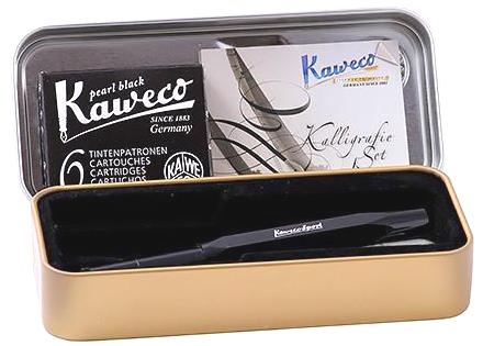  Набор для каллиграфии Kaweco Calligraphy Black S: перьевая ручка, набор перьев, картриджи