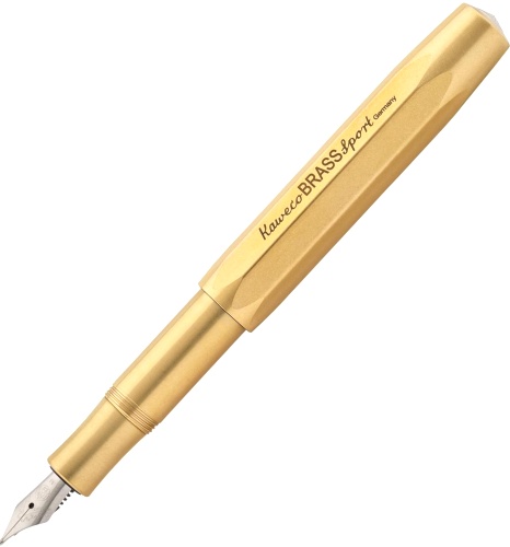  Перьевая ручка Kaweco Brass Sport, Gold  (Перо EF - 0.5 мм)