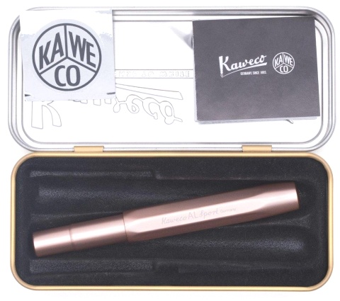  Перьевая ручка Kaweco AL Sport, Rose Gold СТ (Перо М - 0.9 мм)