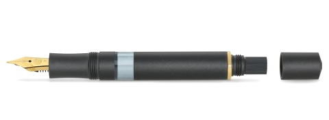  Перьевая ручка Kaweco AL Sport Piston Filler, Black GT (Перо EF - 0.5 мм)