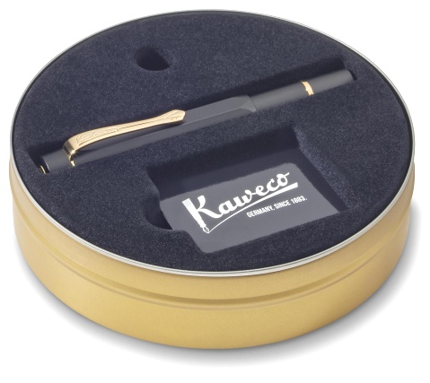  Перьевая ручка Kaweco AL Sport Piston Filler, Black GT (Перо EF - 0.5 мм)