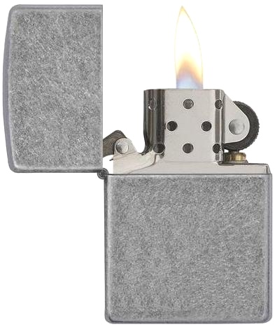  Зажигалка Zippo Classic с покрытием Antique Silver Plate