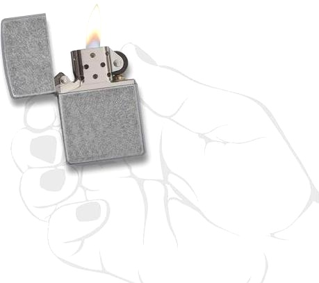  Зажигалка Zippo Classic с покрытием Antique Silver Plate