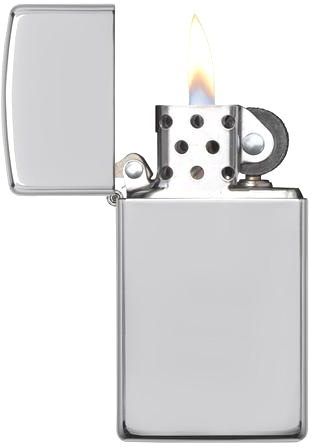  Зажигалка Zippo Slim® с покрытием High Polish Chrome