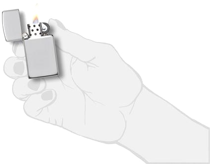  Зажигалка Zippo Slim® с покрытием High Polish Chrome