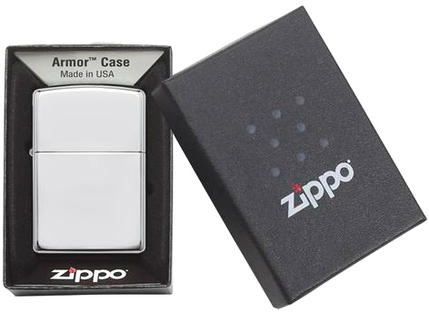  Зажигалка Zippo Armor™ c покрытием High Polish Chrome