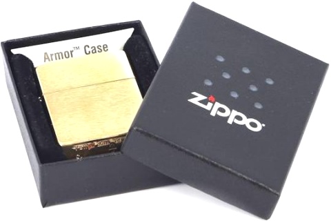  Зажигалка Zippo Armor™ с покрытием Brushed Brass