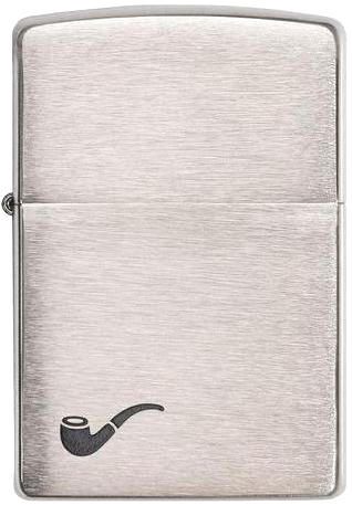  Зажигалка для трубок Zippo Pipe lighter с покрытием e Brushed Chrome