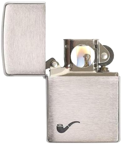  Зажигалка для трубок Zippo Pipe lighter с покрытием e Brushed Chrome