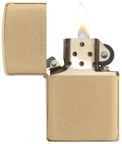  Зажигалка Zippo с покрытием Brushed Brass