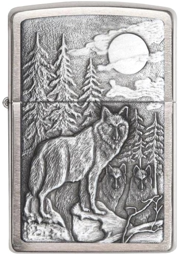  Зажигалка Zippo Classic с покрытием Brushed Chrome