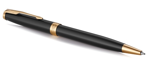  Набор Parker 2022: шариковая + перьевая ручки Parker Sonnet Core FK530, Lacquer Deep Black GT