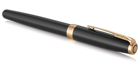  Набор Parker 2022: шариковая + перьевая ручки Parker Sonnet Core FK530, Lacquer Deep Black GT