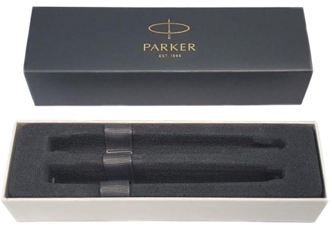  Набор Parker 2022: шариковая + перьевая ручки Parker Sonnet Core FK530, Lacquer Deep Black GT