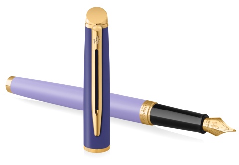  Ручка перьевая Waterman Hemisphere Colour Blocking, Purple GT (Перо F)