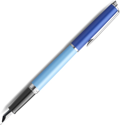  Ручка перьевая Waterman Hemisphere Colour Blocking, Blue CT (Перо F)