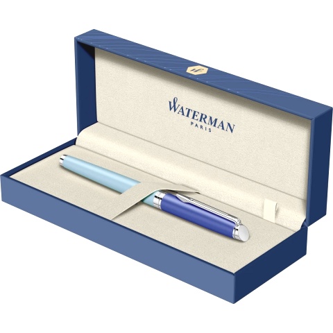  Ручка перьевая Waterman Hemisphere Colour Blocking, Blue CT (Перо F)