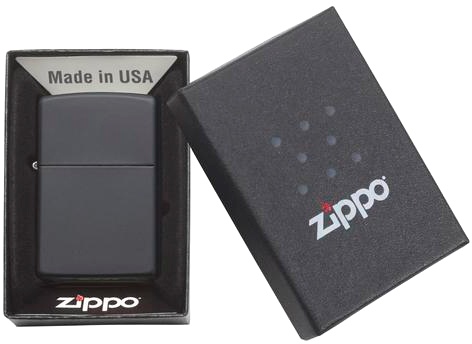  Зажигалка Zippo Classic с покрытием Black Matte