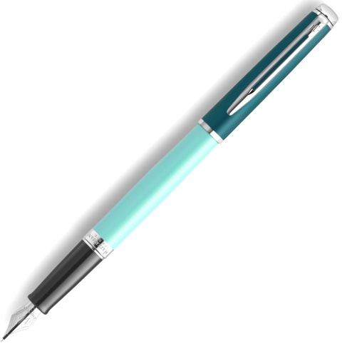  Ручка перьевая Waterman Hemisphere Colour Blocking, Green CT (Перо F)