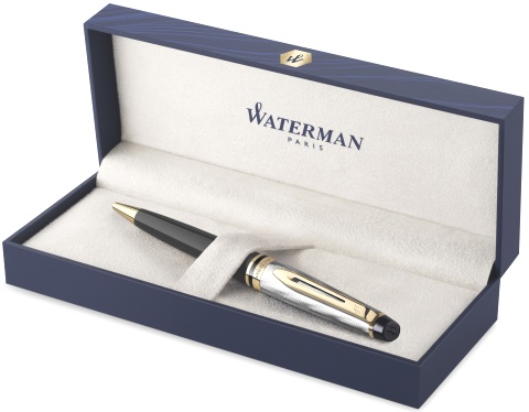 Ручка шариковая Waterman Reflections of Paris Expert DeLuxe, Black GT