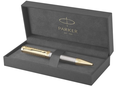 Ручка шариковая Parker Ingenuity Pioneers K571, Arrow Grey GT