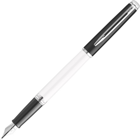 Ручка перьевая Waterman Hemisphere Colour Blocking, Black / White CT (Перо F)