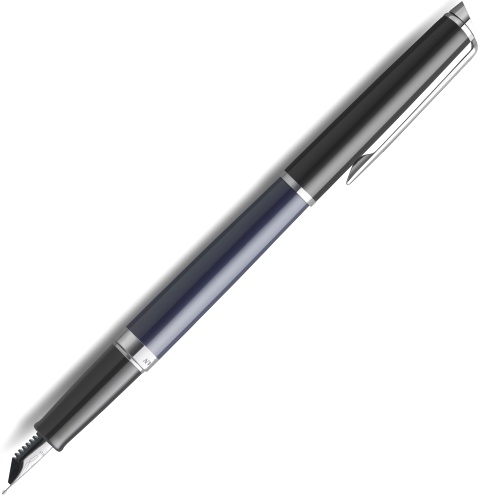 Ручка перьевая Waterman Hemisphere Colour Blocking, Blue / Black CT (Перо F)