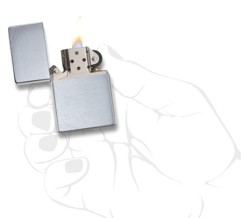  Зажигалка Zippo Classic с покрытием Brushed Chrome