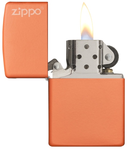  Зажигалка Zippo Classic с покрытием Orange Matte