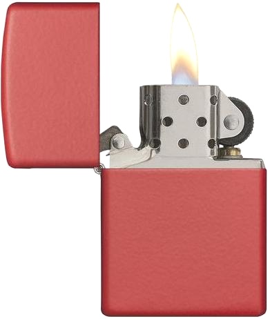  Зажигалка Zippo Classic с покрытием Red Matte