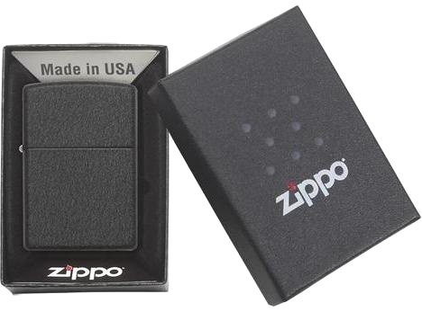  Зажигалка Zippo Classic с покрытием Black Crackle