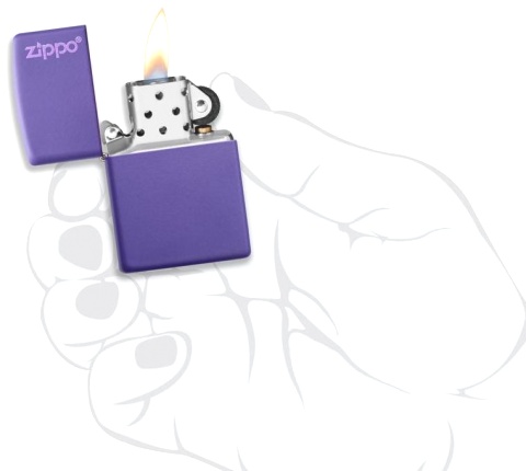  Зажигалка Zippo Classic с покрытием Purple Matte