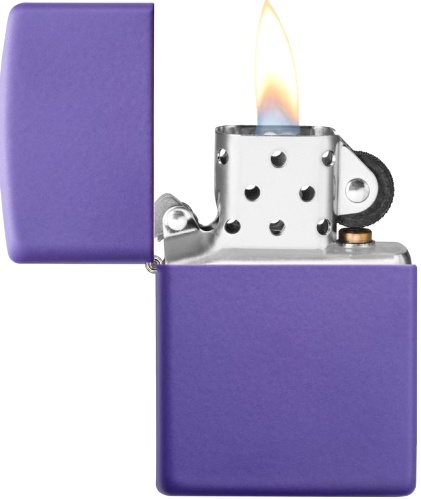  Зажигалка Zippo Classic с покрытием Purple Matte