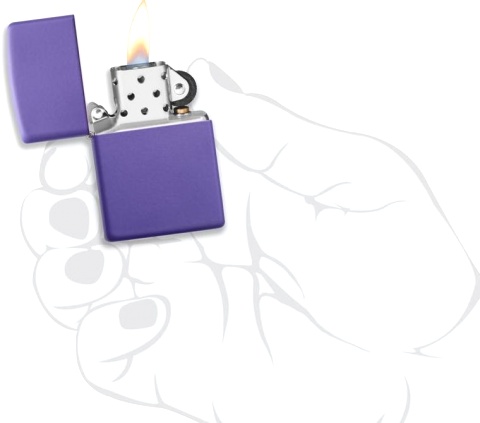  Зажигалка Zippo Classic с покрытием Purple Matte