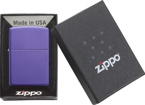  Зажигалка Zippo Classic с покрытием Purple Matte