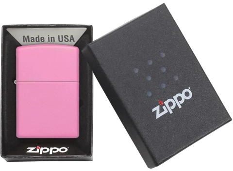  Зажигалка Zippo Classic с покрытием Pink Matte