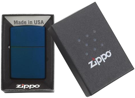  Зажигалка Zippo Classic с покрытием Navy Matte