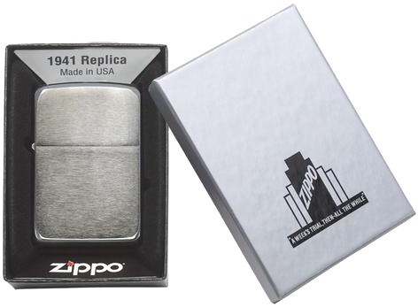  Зажигалка Zippo 1941 Replica™ с покрытием Black Ice®