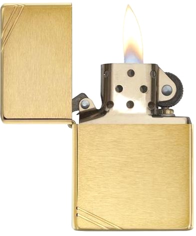  Зажигалка Zippo Classic с покрытием Brushed Brass