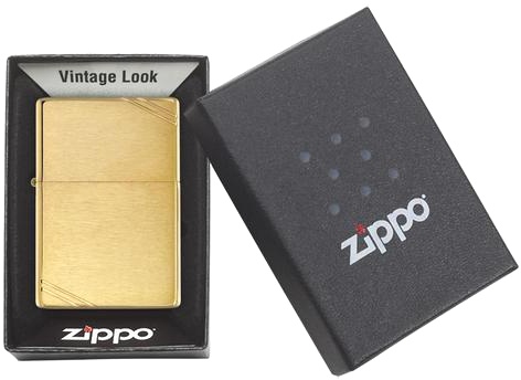  Зажигалка Zippo Classic с покрытием Brushed Brass