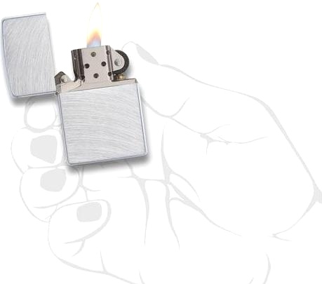  Зажигалка Zippo Classic с покрытием Chrome Arch