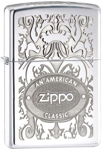  Зажигалка Zippo Gleaming Patina High Polish Chrome