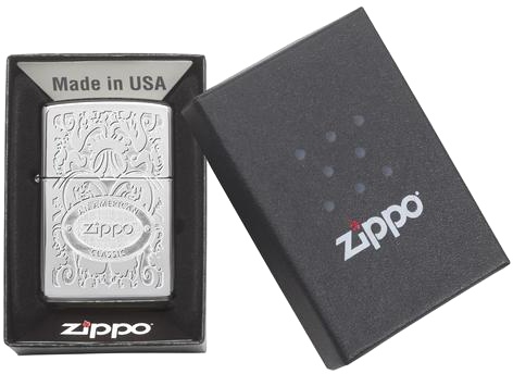  Зажигалка Zippo Gleaming Patina High Polish Chrome